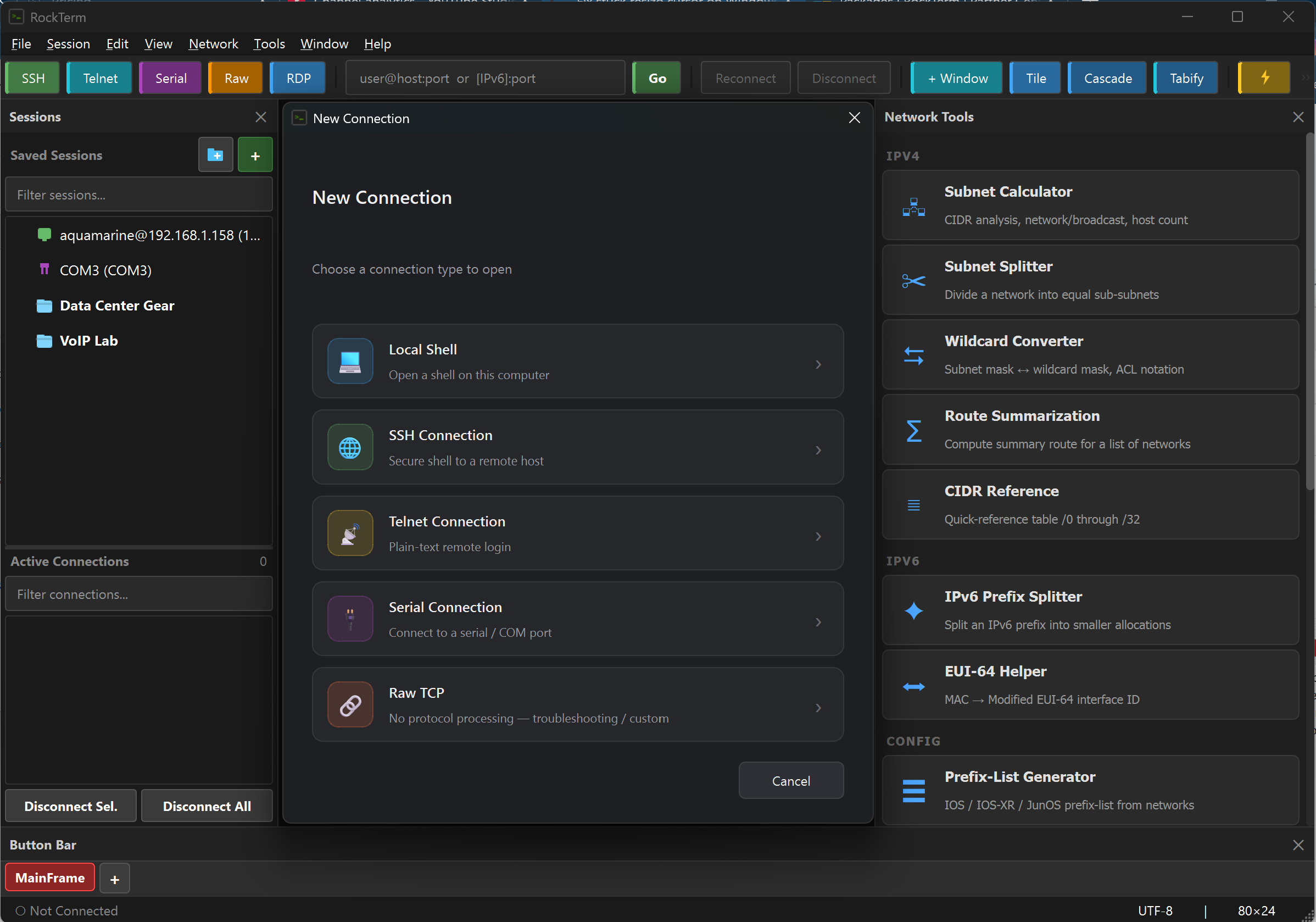 RockTerm terminal emulator